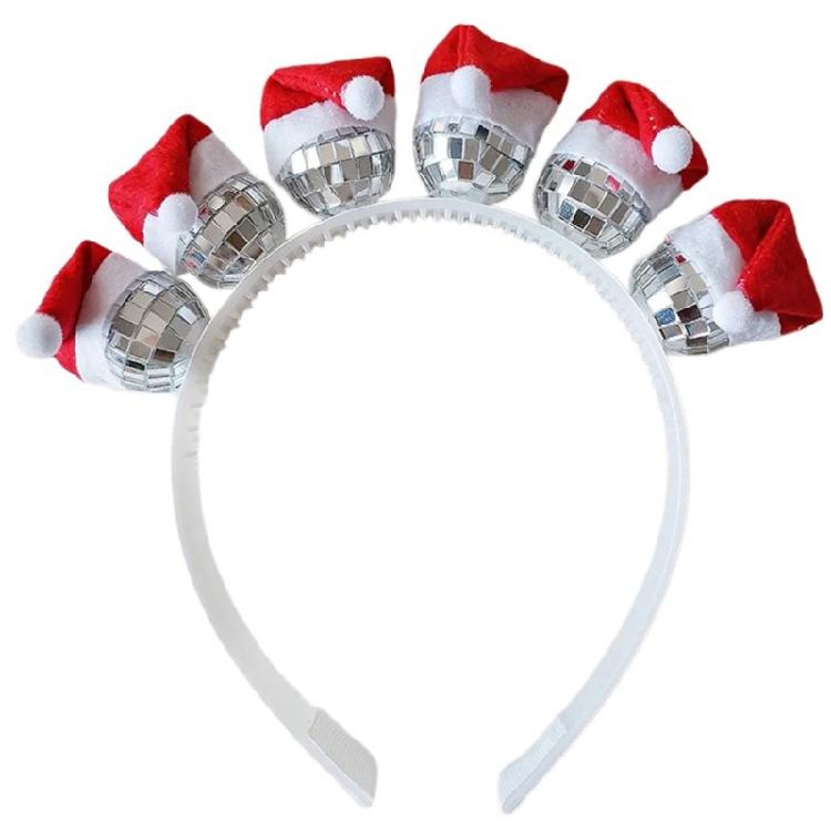 Silver Disco Hat Headband And Earrings Set Reflective Party Decoration For Women s 70s 80s Party Outfit Enhancements