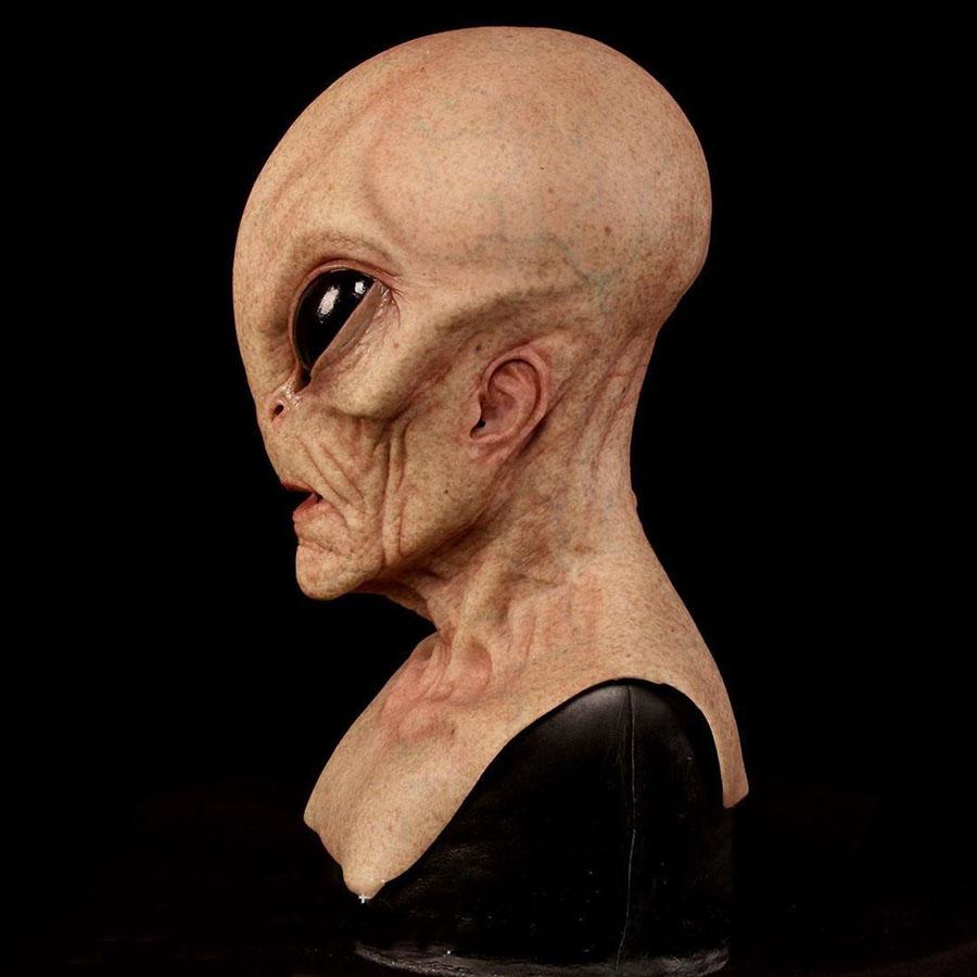 Alien Mask Scary Horrible Horror Magic Latex Costume For Halloween Cosplay Party