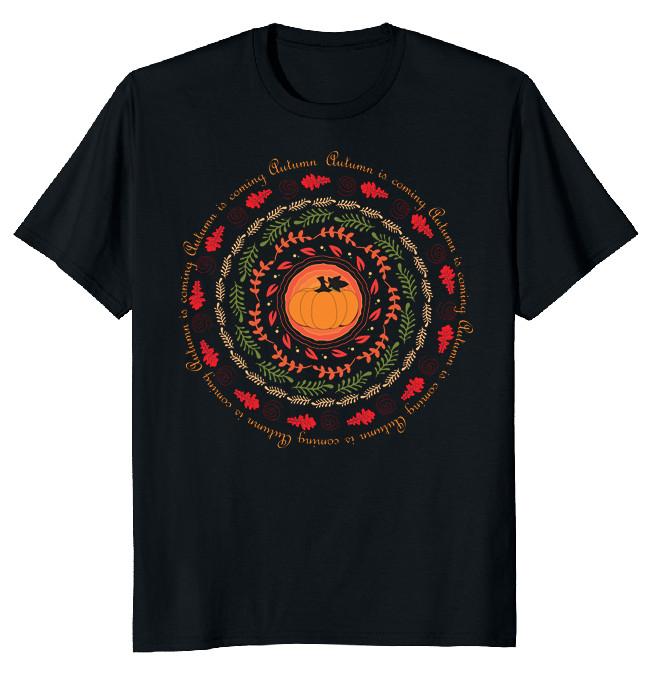 NEW LIMITED Autumn is coming! Halloween Funny Novelty Tee M