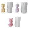 DIY Soap Molds Hand-making Tools Demon Cat Shaped Non-stick Silicone Material