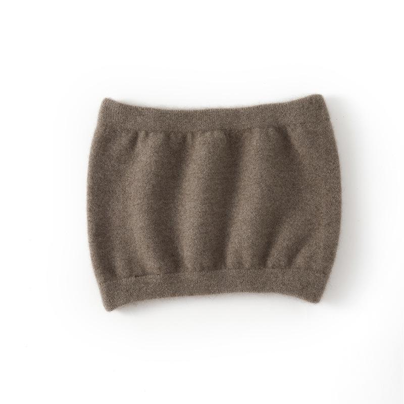 Women's 100% Pure Cashmere Belly and Waist Warmer - Solid Color Knitted Cold Protection.