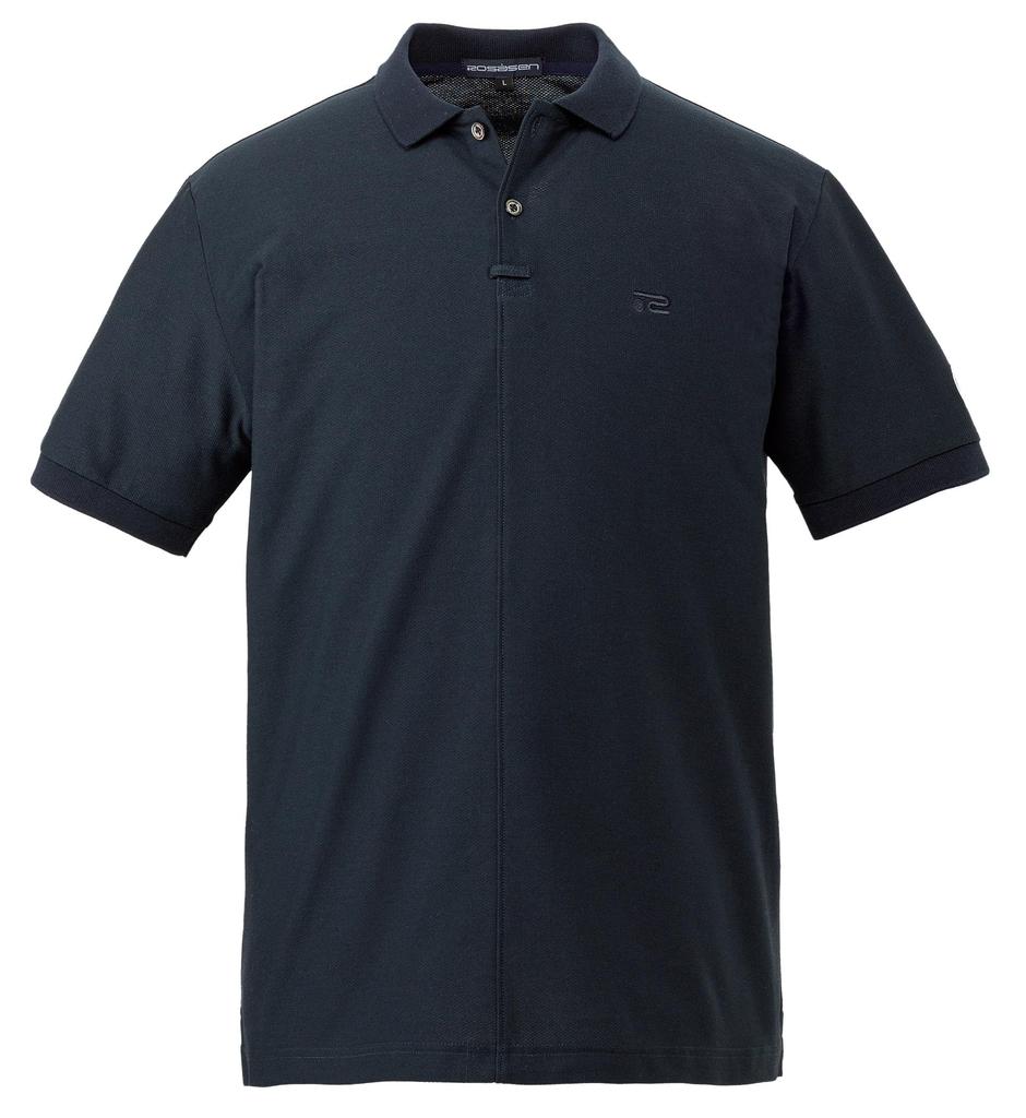 Genuine X Rosasen Pique Short Sleeve Polo Size L [Mercedes-Benz Collection] Mercedes-Benz Shirt, Navy,