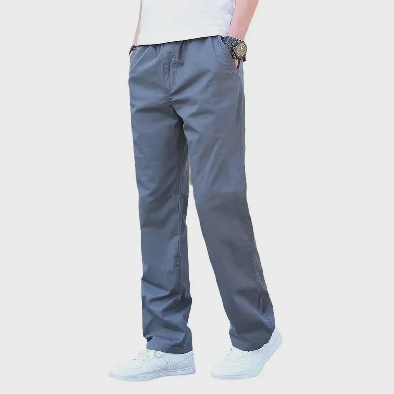 Men's Fashion Trend Straight Workwear Pants - High-Quality, Versatile Casual Trousers for Spring and Autumn