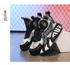 Boys' 2025 Winter Plus Velvet Warm Non-Slip Basketball Sneakers for Kids