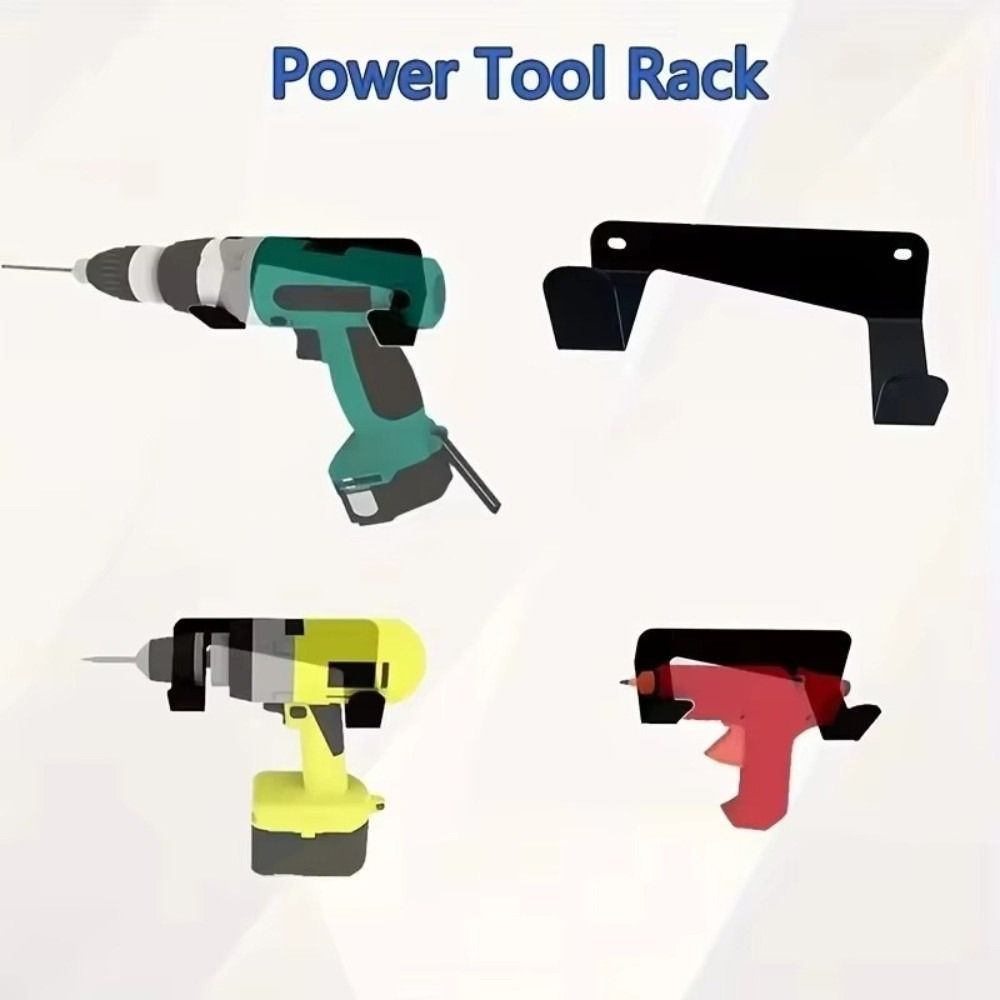 Strong Load-bearing Electric Drill Stand Heavy Duty Drill Wall Storage Organizer  Pegboard Display