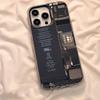 Creative Circuit Board Pattern Phone Case For iPhone 17 Air 16 15 14 11 12 13 Pro Max Plus X XR XS Colored Silver Hard Cover
