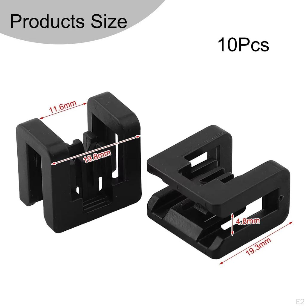 10x Wiper Hood Trim Deflector Panel Reset Clips Windshield Decorative Plate Clip