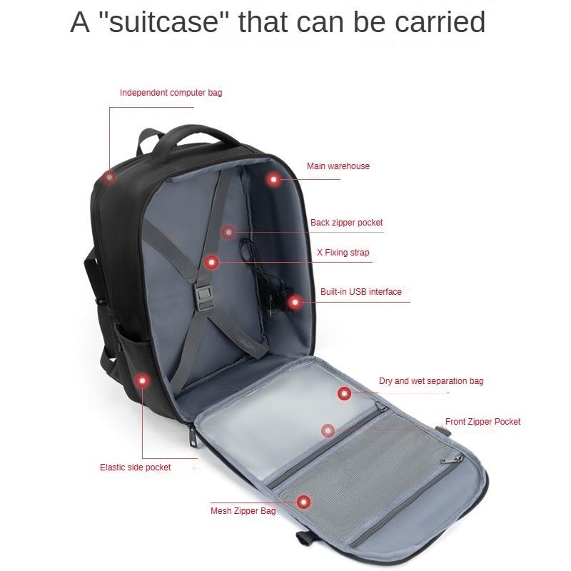 Lightweight Backpack Travel Business Backpack Multi-functional Commuter Laptop Bag Casual Bag