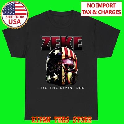 ZEKE 'Til The Living End Schwarzes T-Shirt Top Unisex