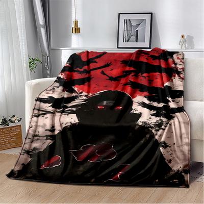 Coperta in Flanella 3D N-Naruto Cartone Animato Anime I-Itachi Morbida Calda Coperta Plaid per Camera da Letto Soggiorno Letto Viaggio Campeggio Picnic Bambino