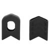 2 Pair Cycling Silicone Crank Cover Protective Case Bicycle Accessory for Road Bikeblack