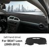 For Seat Leon 2005 2006 2007 2008 2009 2010 2011 2012 Sunshade Mat Flannel Dashmat Carpet Anti-Slip Pad Interior Accessories