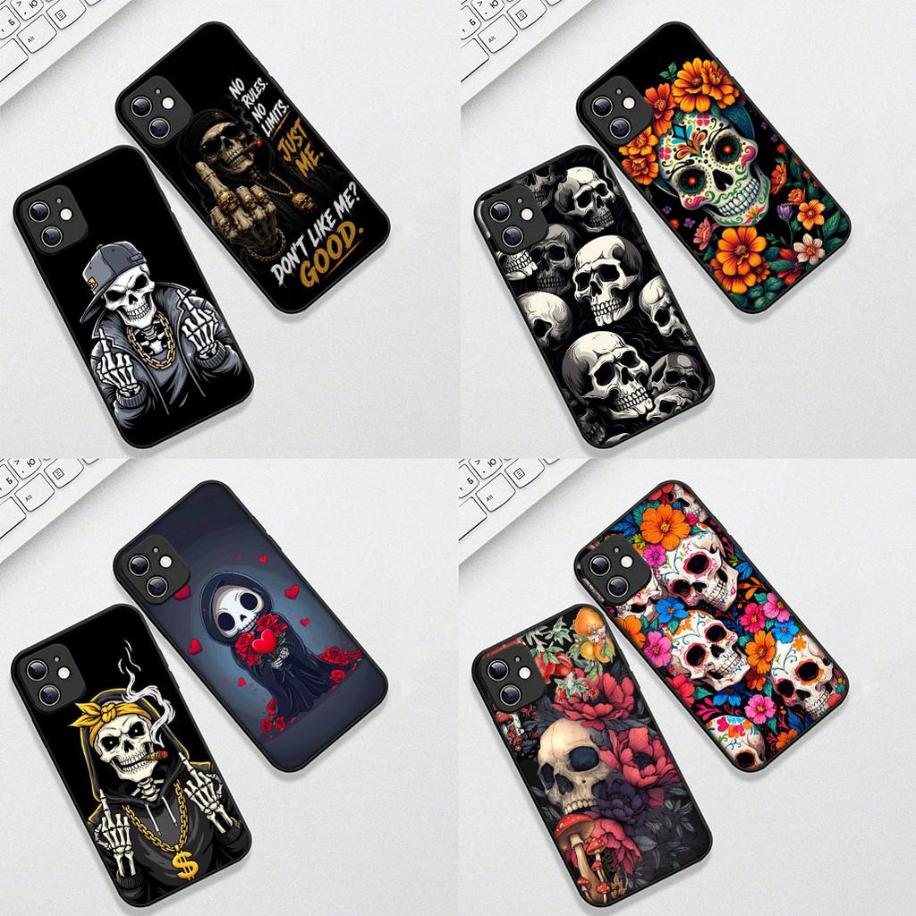 Calavera Skull Flower Phone Cover for Motorola Moto Edge 50 30 Fusion 40 NEO Ultra Pro G35 G45 G75 G85 G35 Protective Case