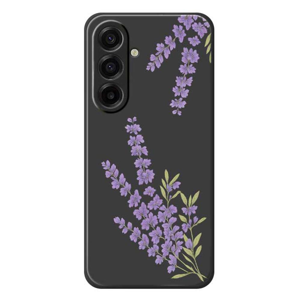 

For Samsung Galaxy A17 5G/A17 4G Case Lavender Pattern Printing Straight Edge TPU Phone Back Cover B