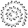 1pcs Glass Drop Beads Rhinestone Fringe Trim Black Color Beaded Fringe Ribbon  Clothing Accessories