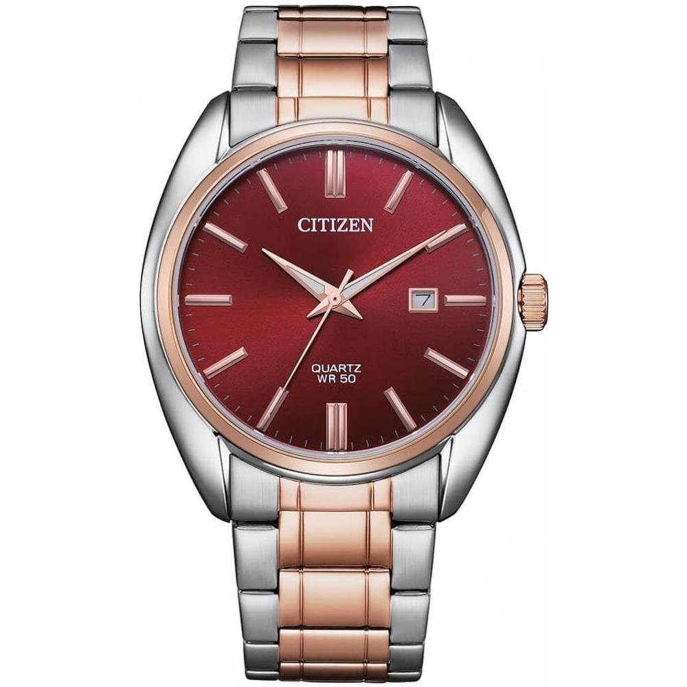 

Citizen CITIZEN кварцевые мужские часы BI5104 57X винно-красный циферблат серебро x розовое золото модель Overseas [параллельный импортный продукт] винно-красный BI5104 57X