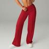 High Waist Workout Pants for Women Straight Leg Sports Trousers with Pockets Outdoor Casual Comfort Slim Fit Long Pants