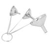 3PCS Small Funnels Stainless Steel Multifunctional Mini Filling Funnel Kit for Transferring Essential Oils Liquid Fluid