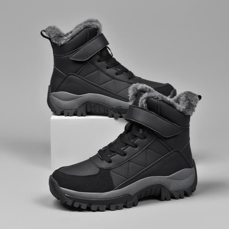 Men Winter Snow Boots Warm Men Hiking Boots Waterproof Men's Boots Outdoor Sneakers Non-slip High-top Men's Work Ankle Boots