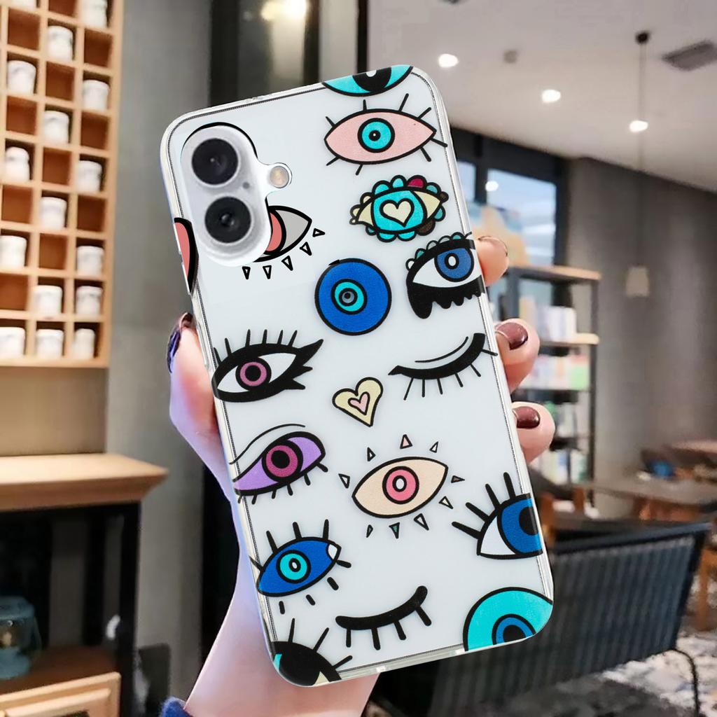 For iPhone 16 Case Pattern Printing Flexible TPU Mobile Phone Cover