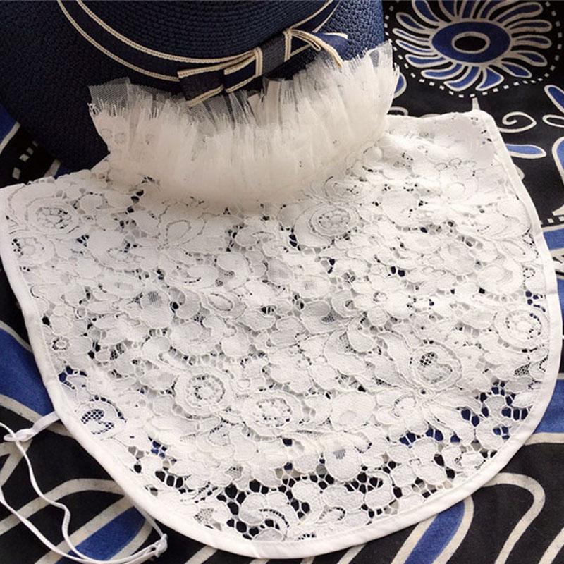 Идеальное Сочетание Женский Ложный Воротник Съемный Кружевной Воротник Белые Блузки Топы Ложный Воротник Женский Съемный Peto Mujer Блузка Ложные Воротники Галстук