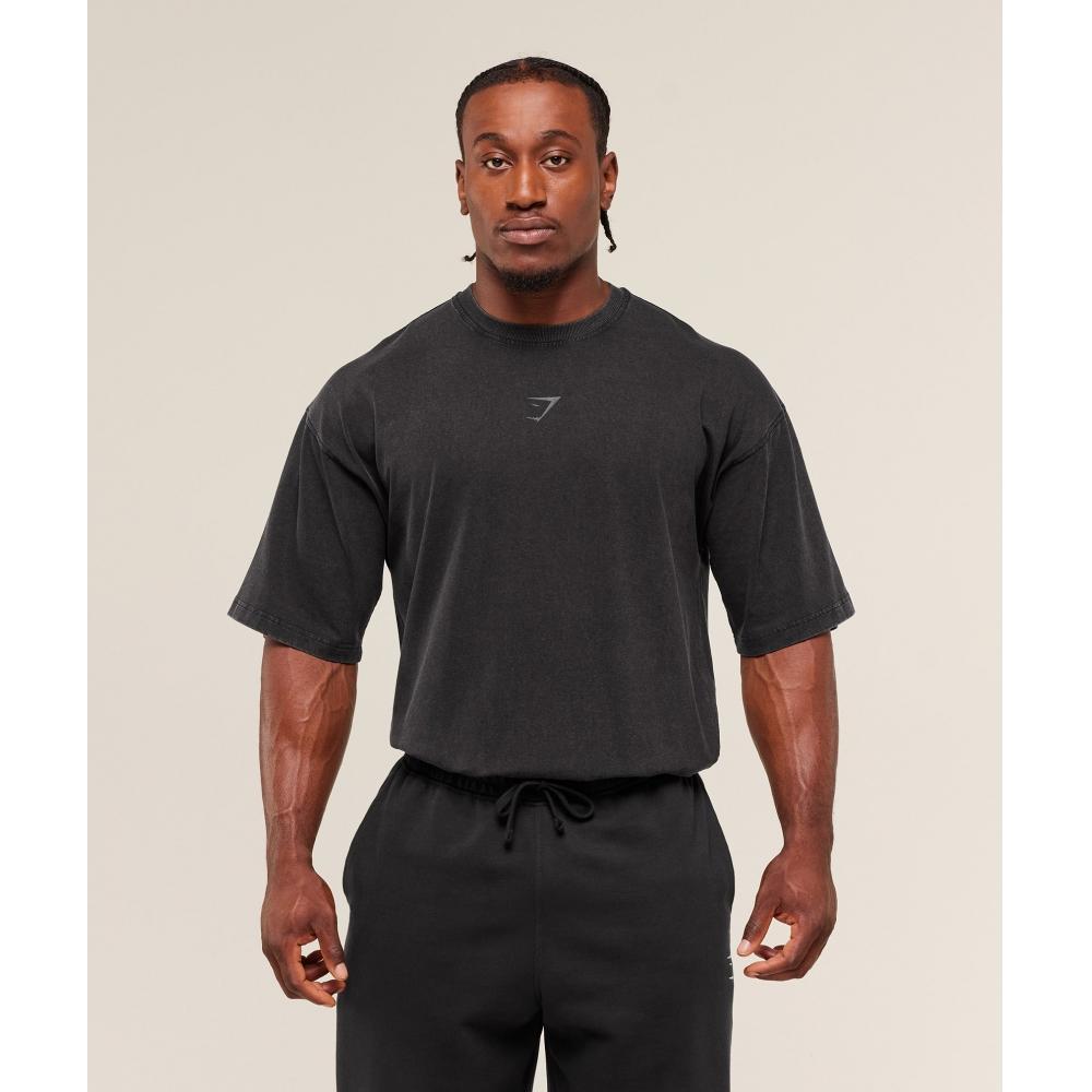 Gymshark Power Washed T shirT Gs Black A2c9f Bb2j