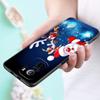 Merry Christmas Snowman Phone Case For Xiaomi POCO F2 F3 M2 M3 M4 X3 X4 Pro NFC F4 GT 5G F1 X2 C3 C31 C40 M5S TPU Black Cover