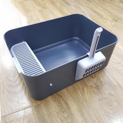Haustier-Wurfkäfig, leicht zu reinigen, mit Töpfchen, Toilette, Bettpfanne für Kätzchen, Hauskatze, klein