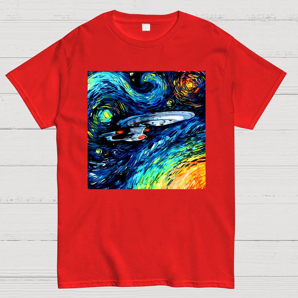 Van Gogh Never Boldly Went Cotton Summer Casual Cool Loose T-Shirt