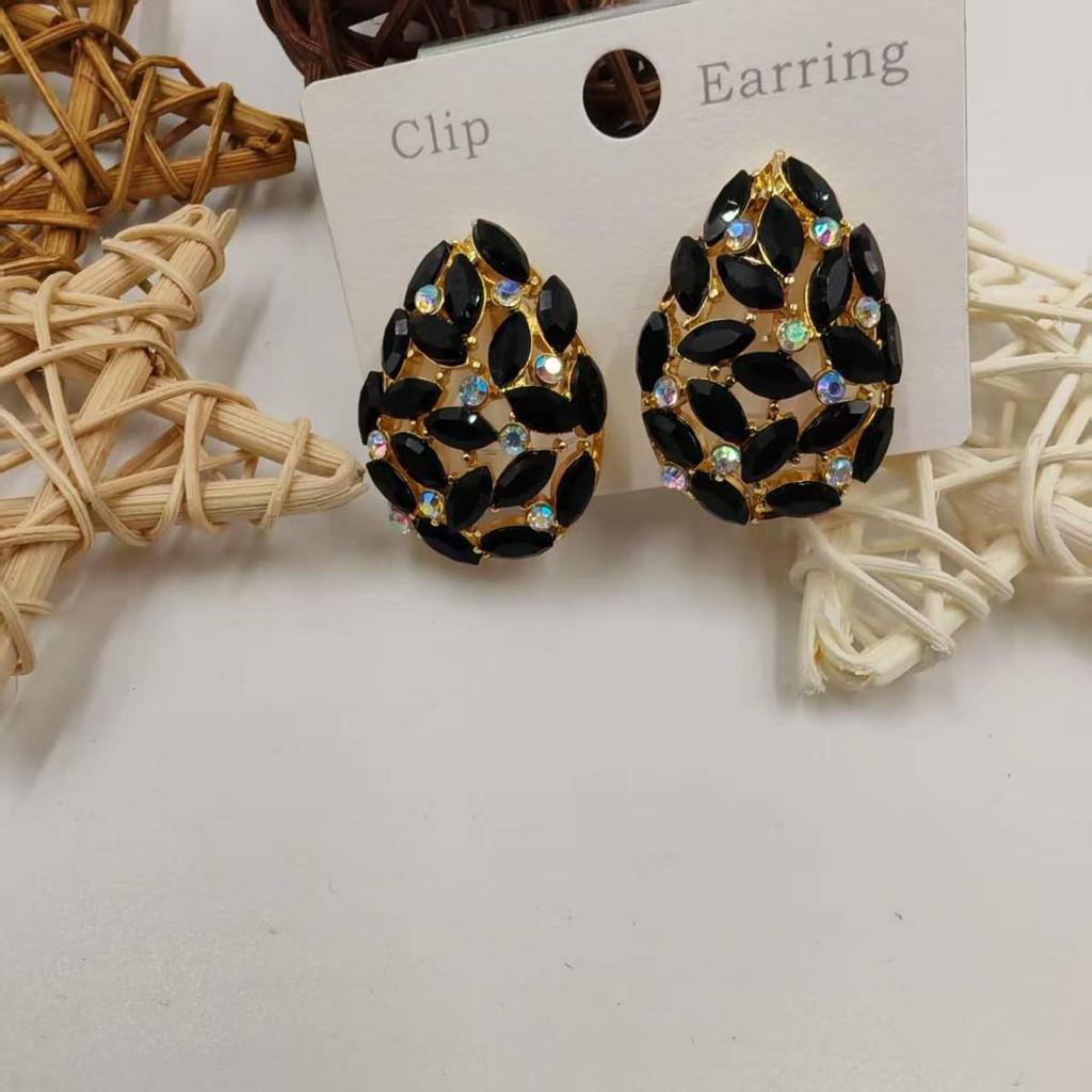 Elegante Retro Hohl Design Ohrclips - Luxus Damen High-End Ohrringe