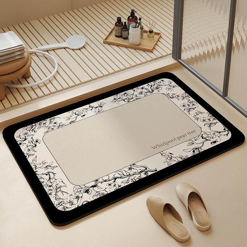 Cute Little Bear Anti-slip Diatom Mud Bathroom Mat - Water Absorbing Floor & Shower Foot Mat