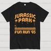Jurassic Park Fun Run '93 Unisex 100% Cotton Summer Casual Cool Loose T-Shirt