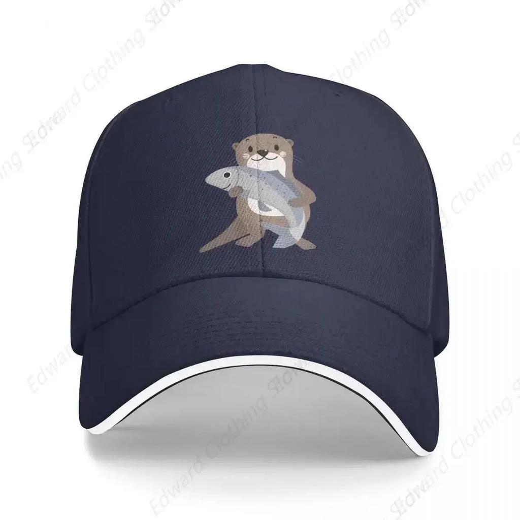 sea otters patternSea otters lovers Baseball Cap Rugby birthday Anime Beach Bag Sun Hats For Women Unisexs