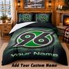 Hannover 96 Pattern Bedding 3Pcs Set Custom Name, Bed Sheet And Pillowcases For Home Bedroom