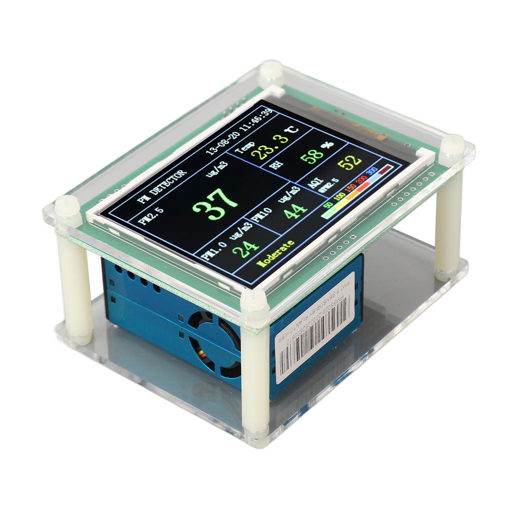 Detektor PM2.5 Monitor Jakości Powietrza W Pomieszczeniu PM1.0 PM2.5 PM10 HCHO CO2 Czujnik Temperatury i Wilgotności