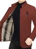 Herren-Fleecefutter-Jacke mit Stehkragen - Herbst/Winter 2025 Mode Business Casual für mittelalte Väter