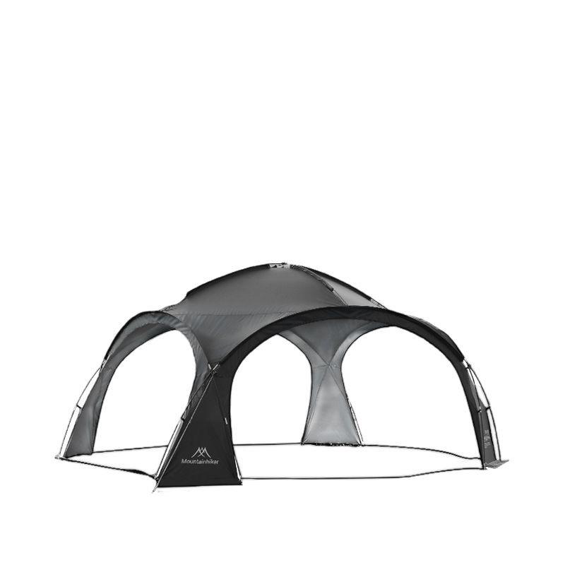 Mountain Guest Silver-Coated Dome Canopy: Upgraded Zipper Tent & Sun Shelter, Large Outdoor Camping Yurt with Sun Protection.