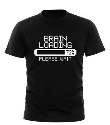T-SHIRT Brain Loading - Maglietta Sarcastica Intelligente Sarcasmo Regalo Compleanno Divertente