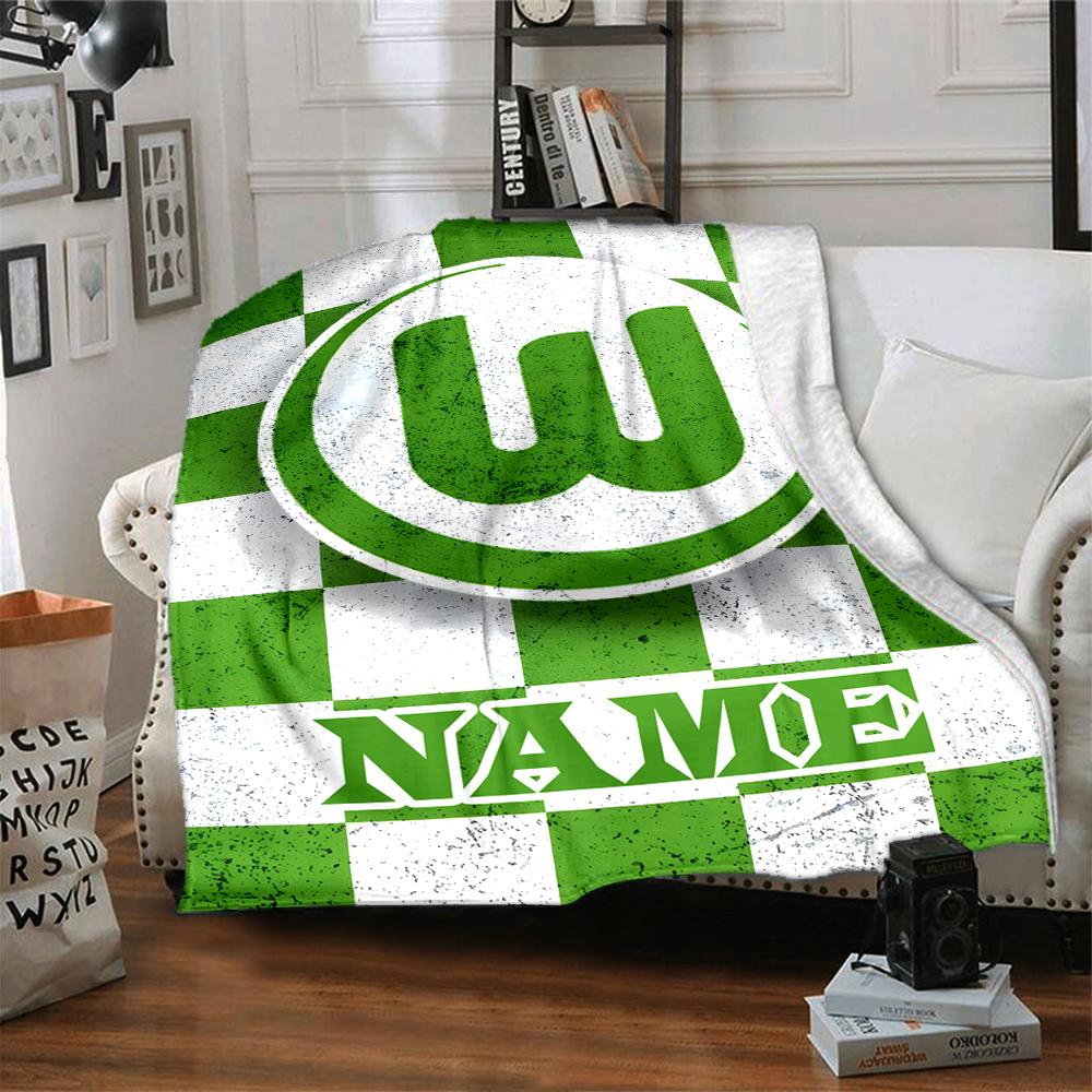 Custom Name Bayern Munich Crest Blanket for Couch & Bed, Plush Cozy Fuzzy Blanket Super Soft & Warm Blankets for Fall and Winter. 0908292