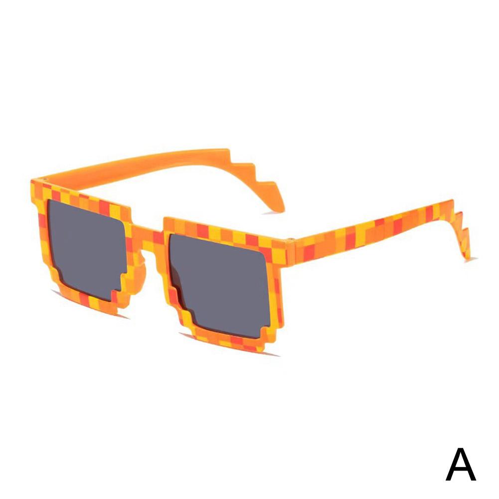 Sun Glasses Hot Sale Sunglasses Creeper Glasses Novelty Mosaic Funny Goggles Boys Girls Pixel Eyewear