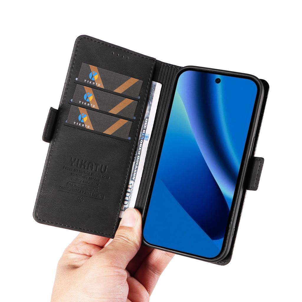 For Google Pixel 10a Leather Case YIKATU YK-005 Skin-touch Feeling Wallet Phone Cover