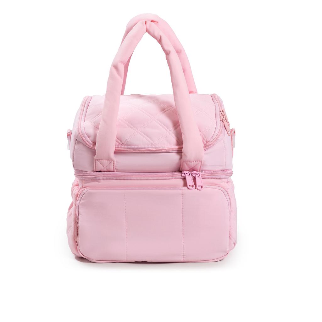 Double Deck Lunch Bag Leakproof Insulated Box Reusable Durable Puffer Tote Outdoor