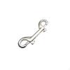 DoubleEnded Snap Hook Metal Double Ended Silver Spring Loaded for Divers, Anglers, Diving,