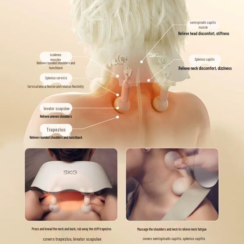 SKG H5-2 Deluxe Red Light Heat Neck Massager