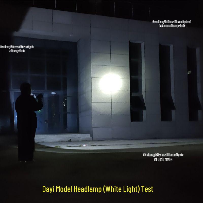 Headlamp for Da Yi A3 Model: Yellow Light for Beachcombing, Fishing, and Loach Catching