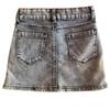 Jupe en Jeans delave enfant fille Taille 4 au 8 ans - - Bleu