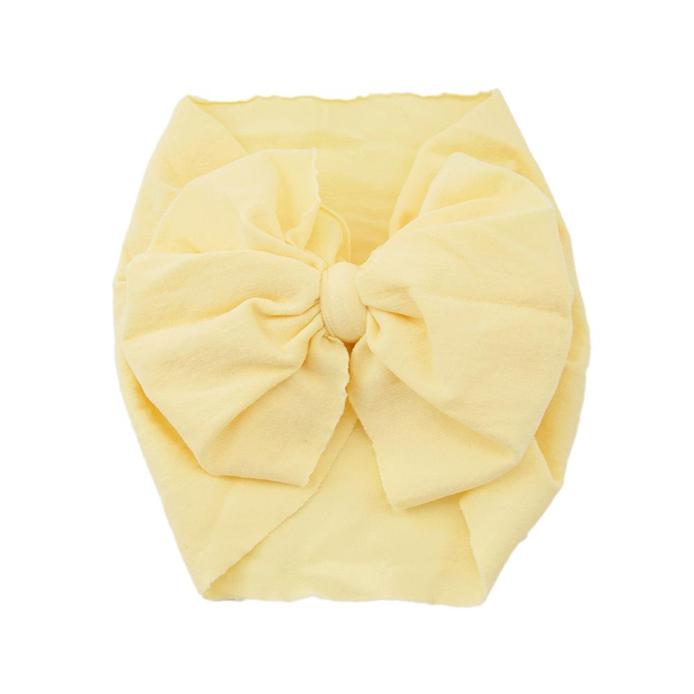 Baby Hair Accessories Nylon Big Bow Children'S Headband Super Soft Wide Headband Baby Stockings Headband