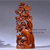 1pc Tree Top Wooden Statue, Home Decoration, Wooden Carving Crafts, Housewarming Gift, Office Ornaments, Desktop Decorations