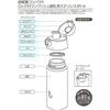 Skater Insulated Stainless Steel Bottle for Milk Formula, Convenient Water Bottle for Making Milk, 500ml, Lightweight Type, Easy to Carry, Happy Days