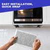 [2 Pack] OEM Microwave Filter Replacement 7.64" x 5.12" Fit for GE WB06X10309 WB06X10359, Microwave Vent Filter, Microwave Grease Filter, Filters